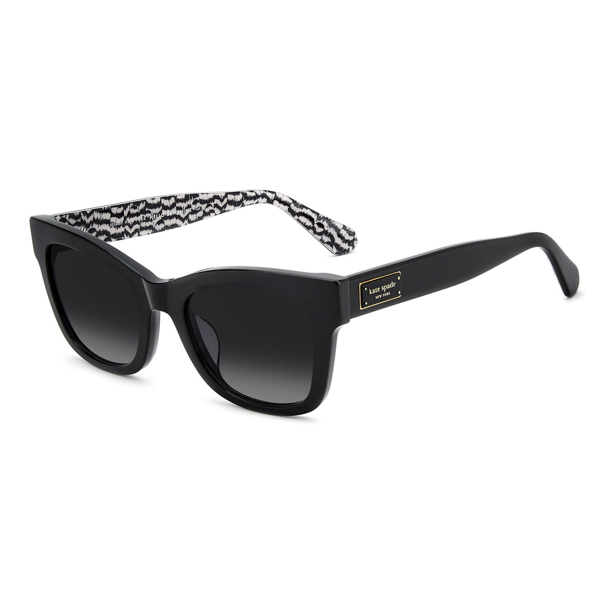 kate spade new york Dee Square Sunglasses - Black
