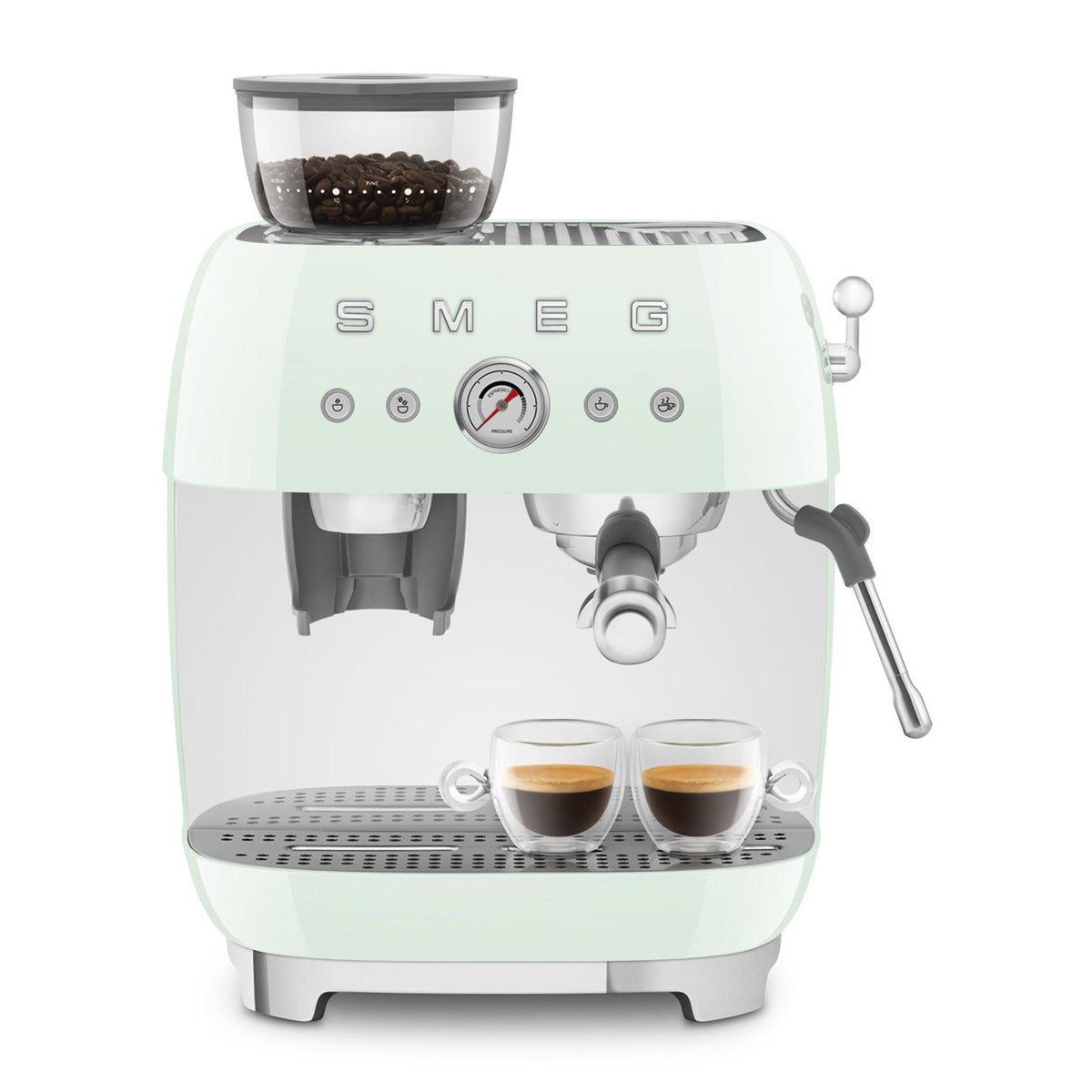 Smeg Semi-Automatic Espresso Machine Pastel Green