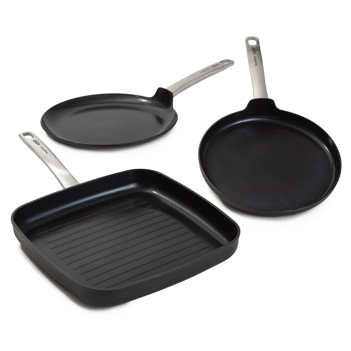 BergHOFF Leo Graphite 3pc Specialty Pan Set