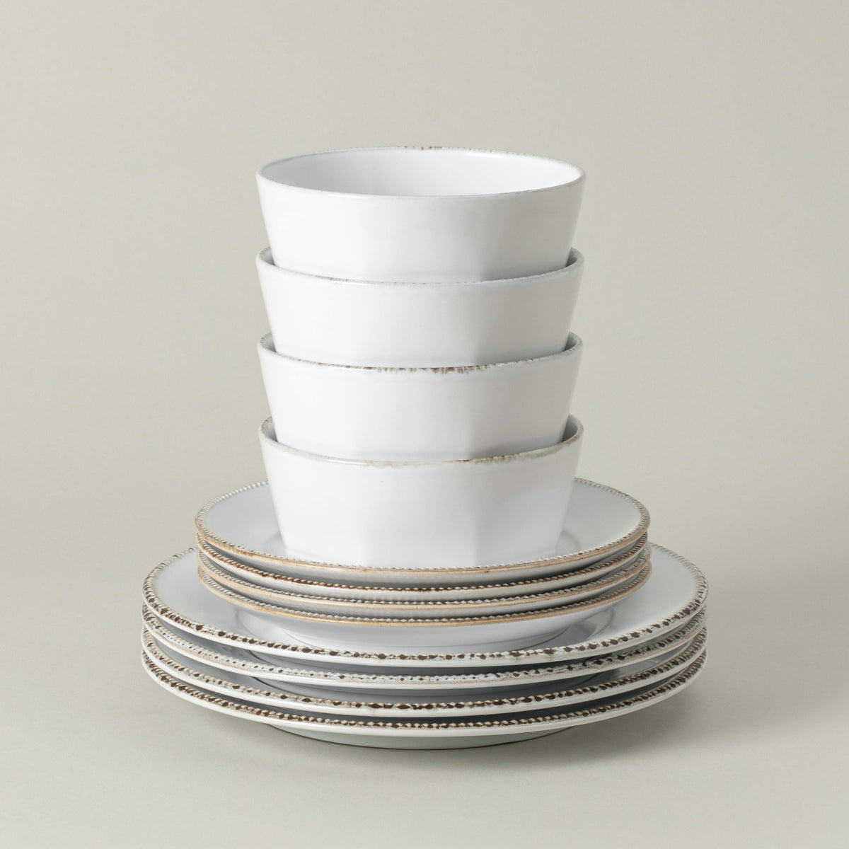 Casa Fina Luzia Place Setting Set w/ cereal bowl Size 12 Pieces