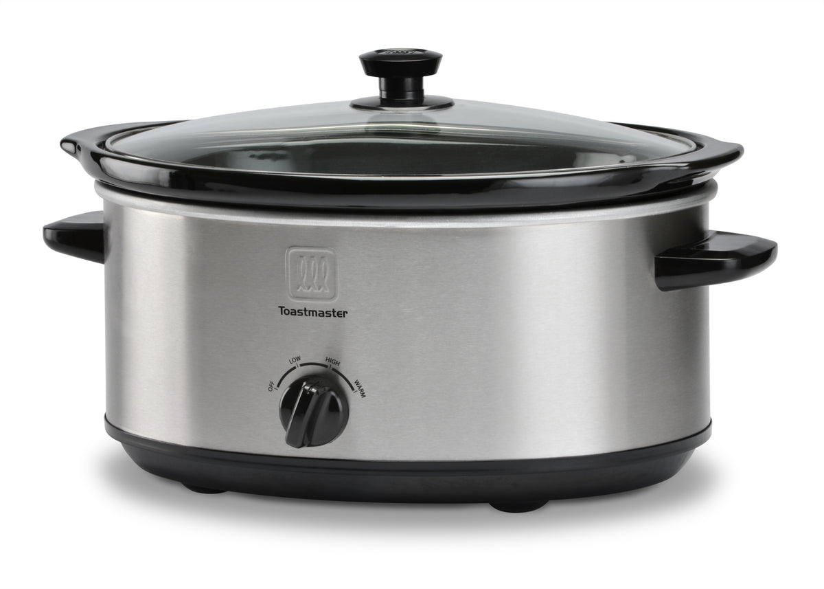 Toastmaster 7 Qt Oval Stainless Steel Slow Cooker