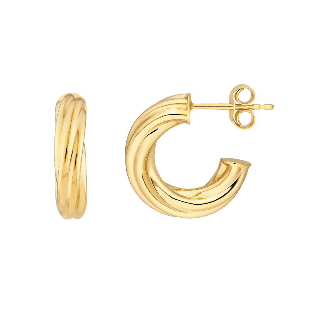 HAWLEY ST 8mm ID Twisted Open Hoop Earring