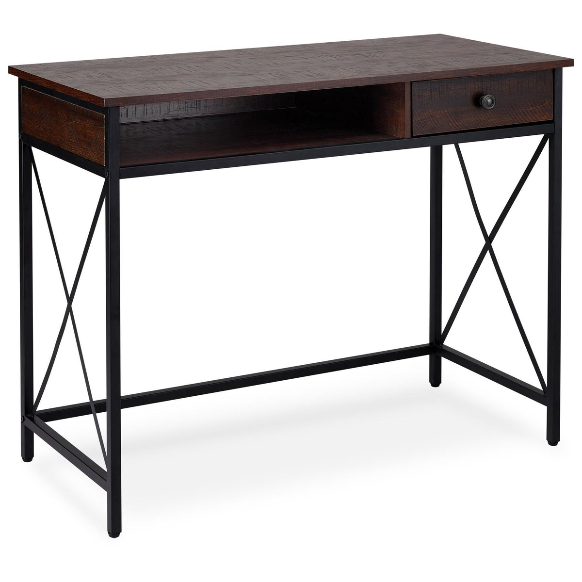 GPX DecorTech Desk with Metal Frame and Drawer
