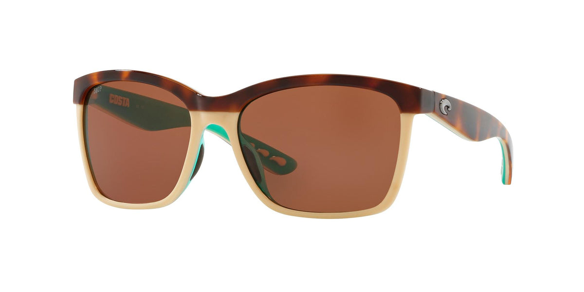 Costa Del Mar Anaa Retro Tort/Cream/Mint with Copper Polarized