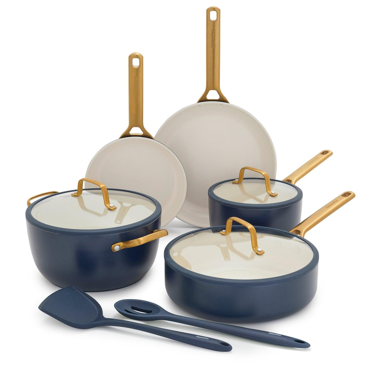 GreenPan Reserve Pro Ceramic Nonstick 10pc Cookware Set Twilight