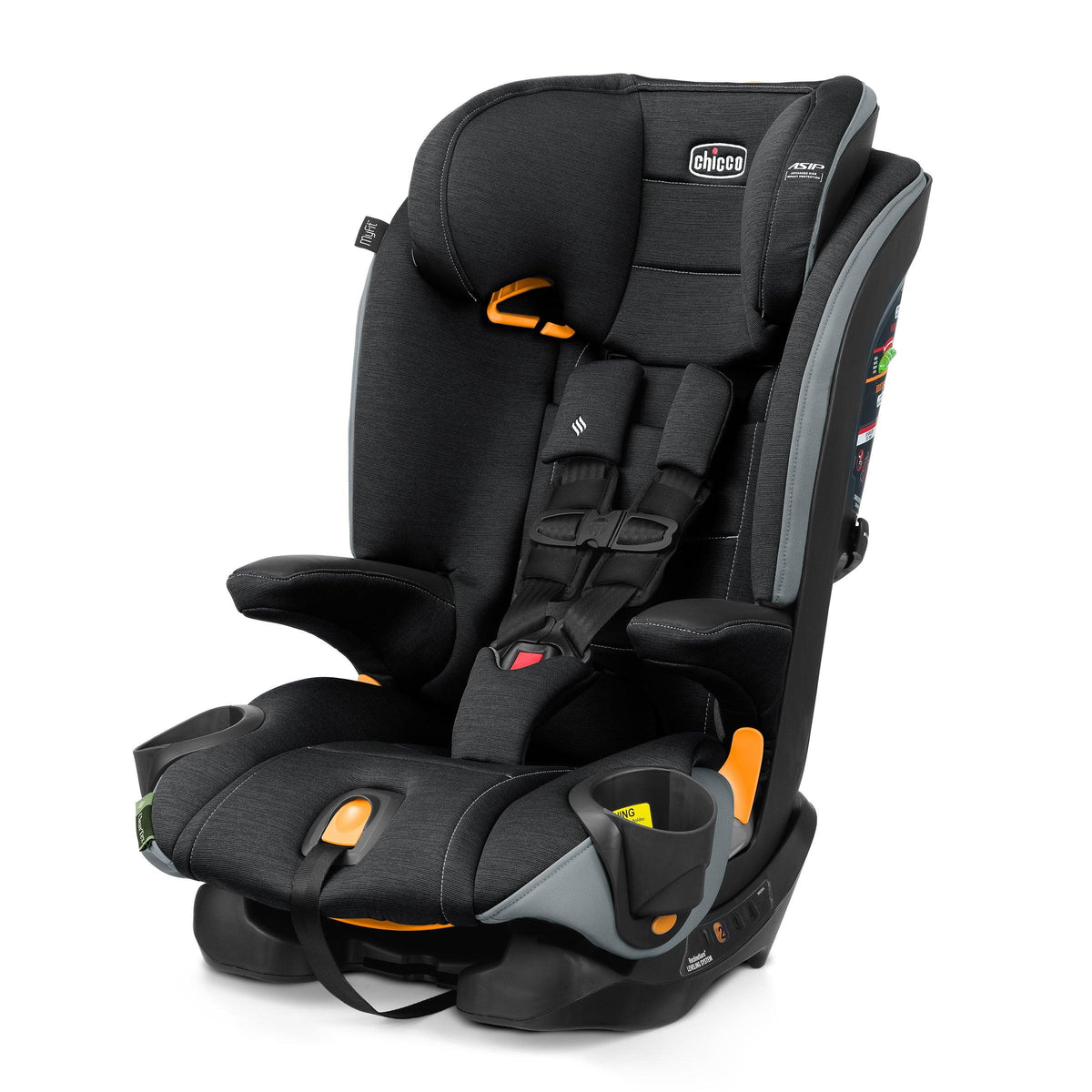 Chicco MyFit ClearTex Harness + Booster Car Seat Obsidian