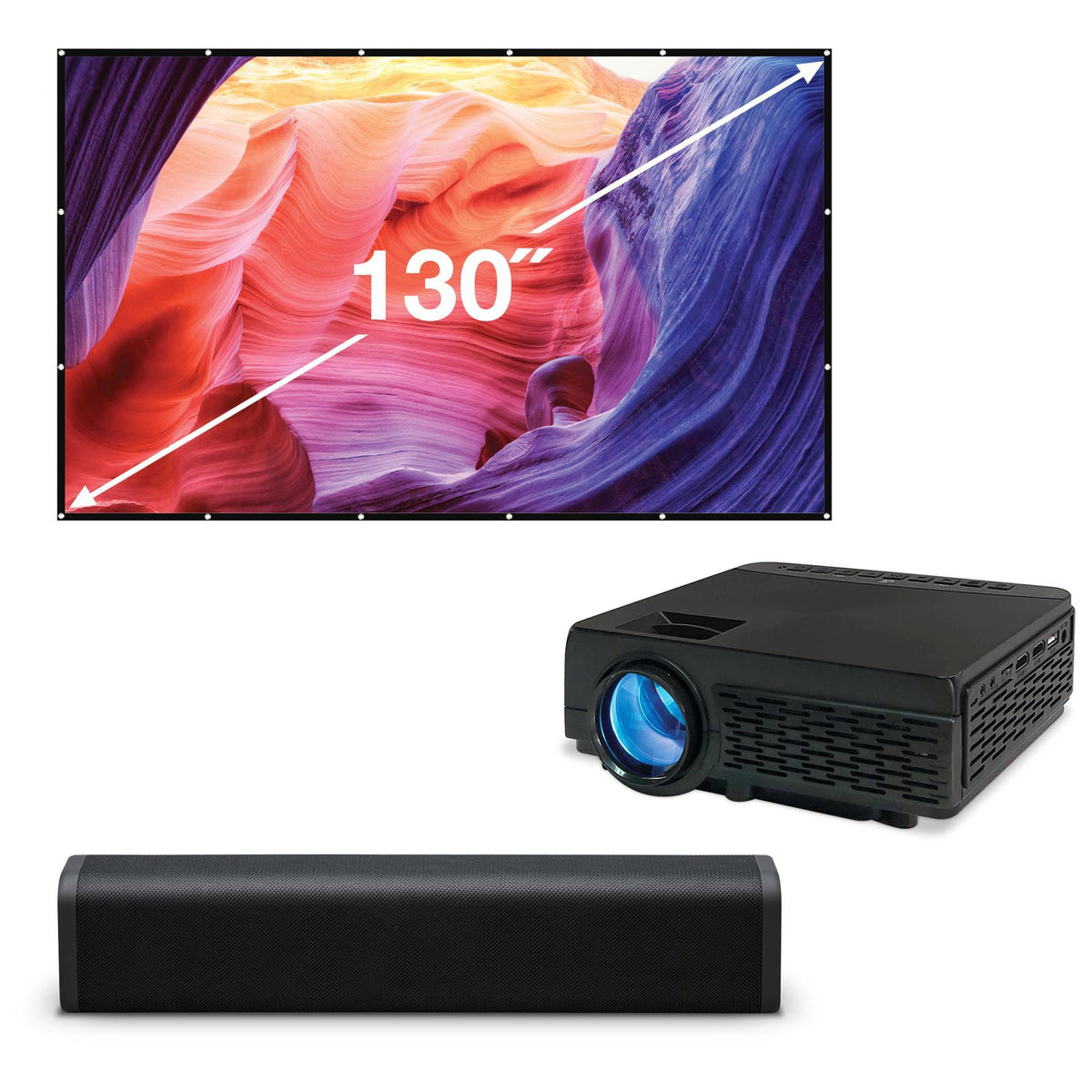GPX iLive Mini Projector Bundle