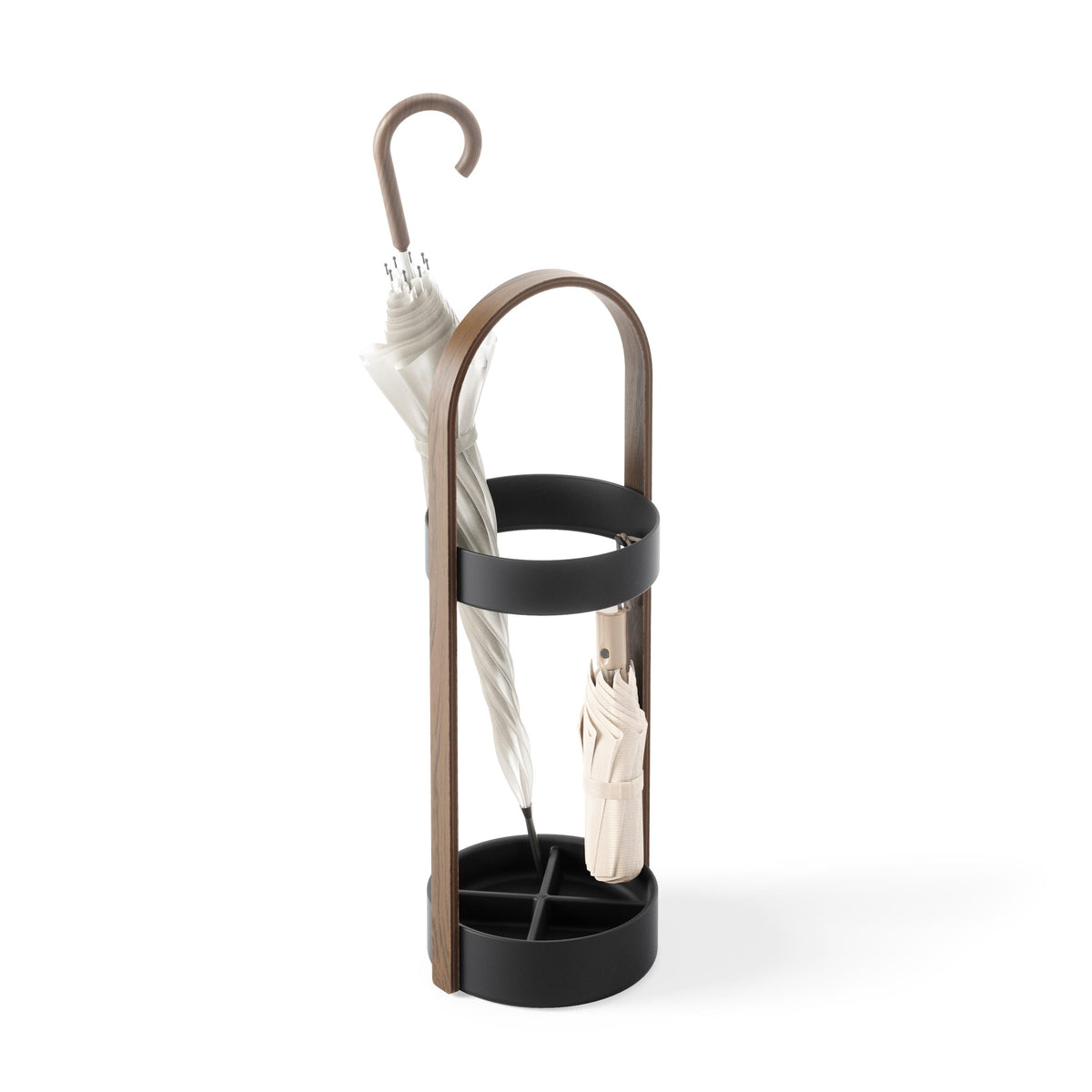 Umbra Bellwood Wood Umbrella Stand Wht/Natural