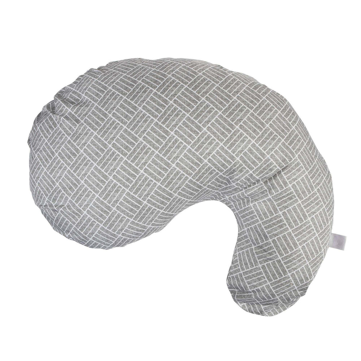 Boppy Cuddle Pillow w/ Removable Pillow Cover Gray Basket Weave