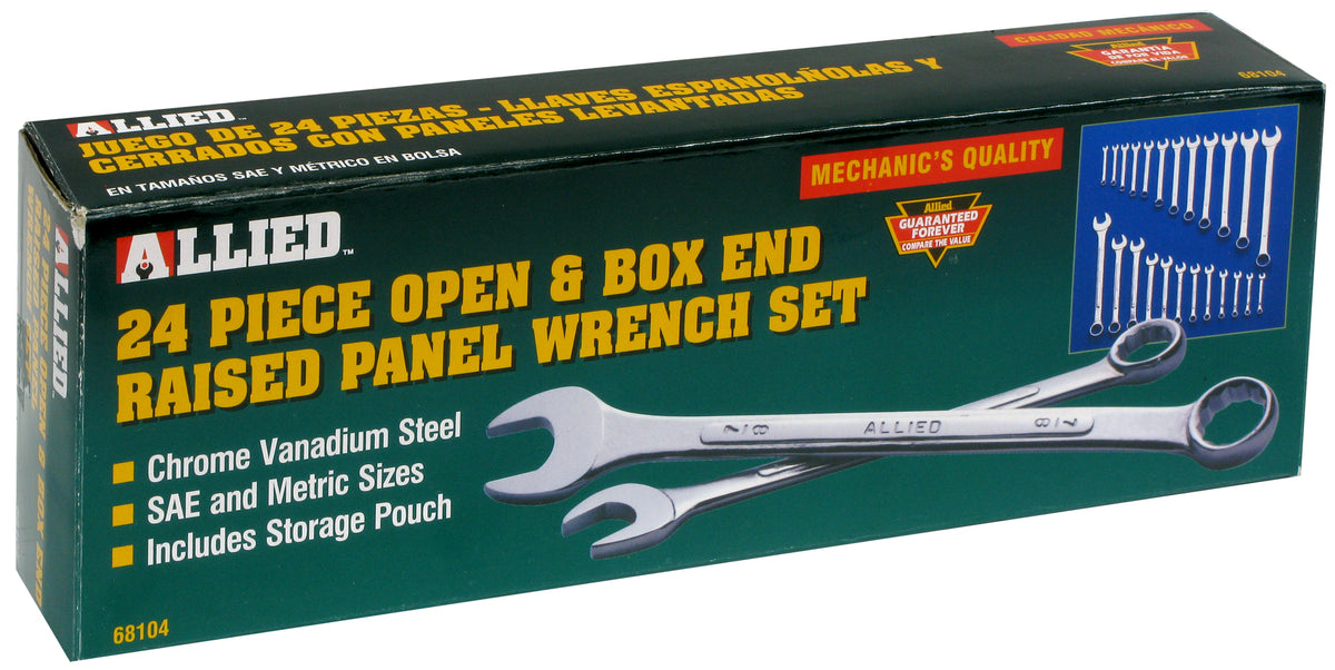 Allied 24-Piece SAE and Metric Wrench Set