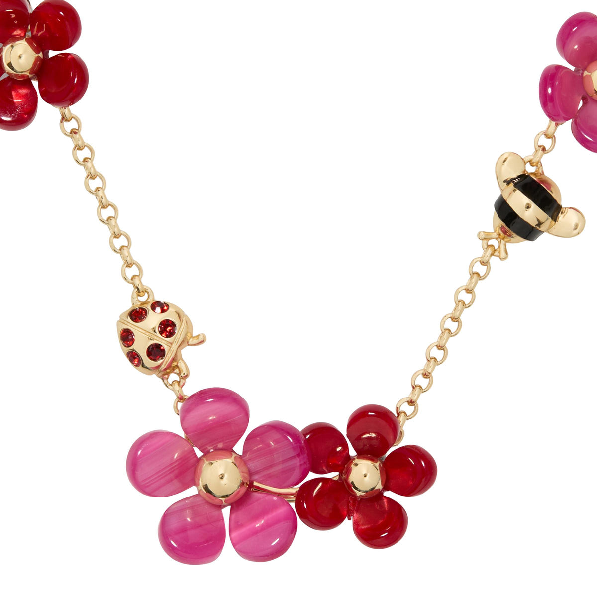 kate spade new york Summer Daze Flower Scatter Necklace - Red Multi