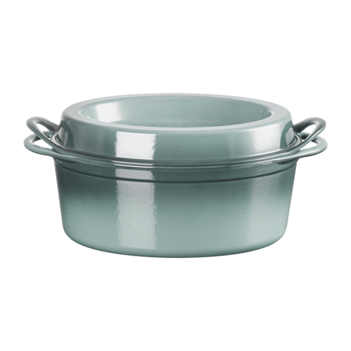 Le Creuset 7.75qt Traditional Cast Iron Oval Doufeu Sea Salt