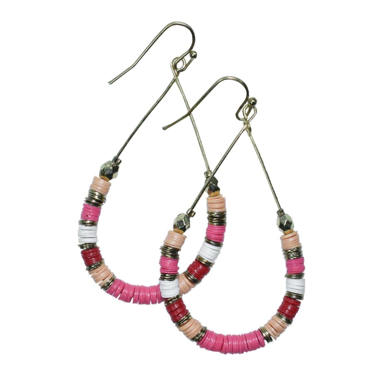 Dupatta Designs Cadence 2 Inch Drop Loop Earrings