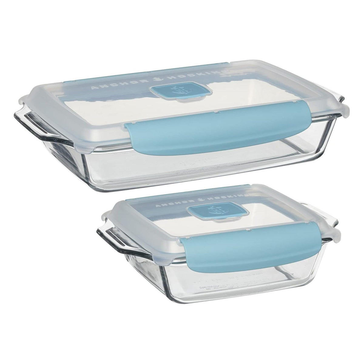Anchor Hocking 4pc Truelock Locking Lid Glass Bakeware Set