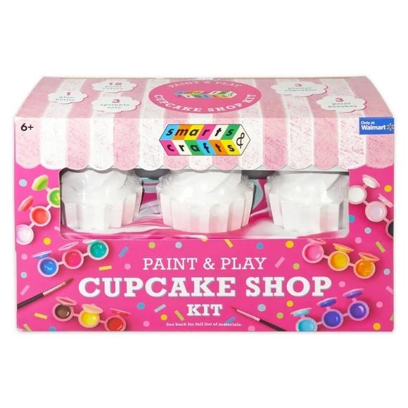 Bella Home Paint and Play Ceramic Cupcake Paint Kit