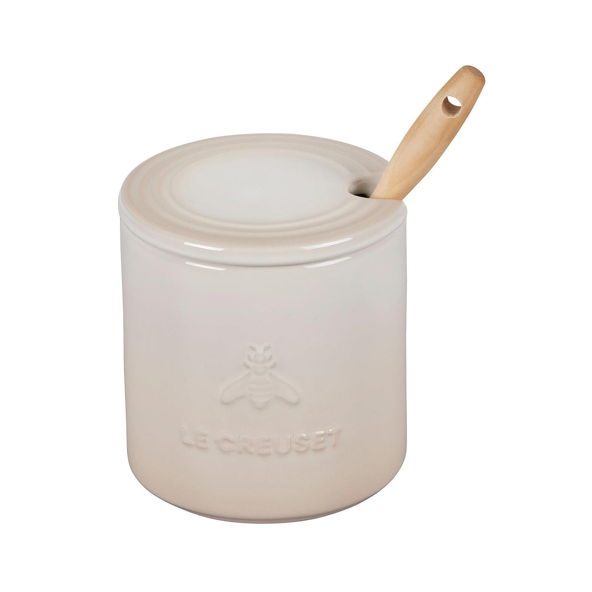 Le Creuset 14oz Signature Honey Pot w/ Dipper Meringue