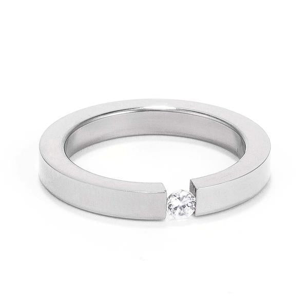 Completely Bella Floating CZ Band Ring