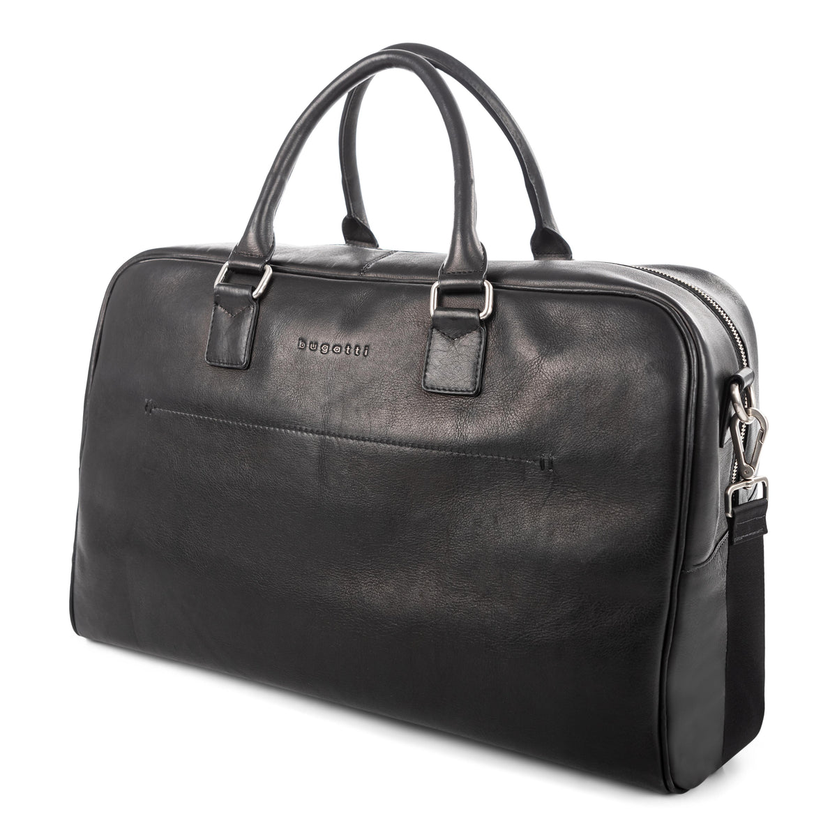 Bugatti Colombian Leather Duffle-Black