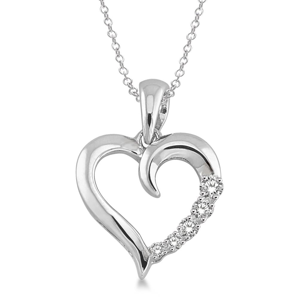 Jilco Inc Diamond Heart Necklace