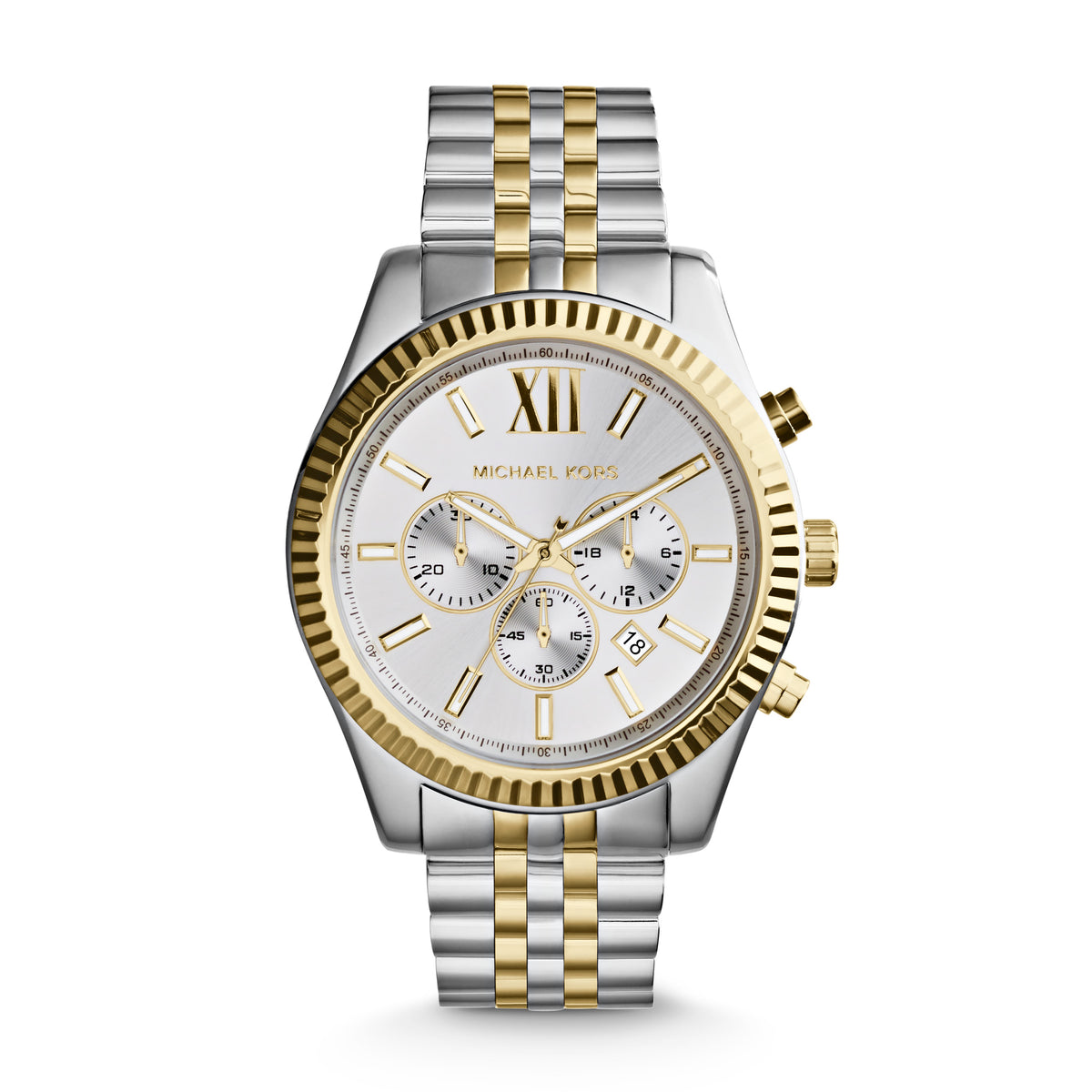 Michael Kors Mens Lexington Two-Tone Chronograph Watch