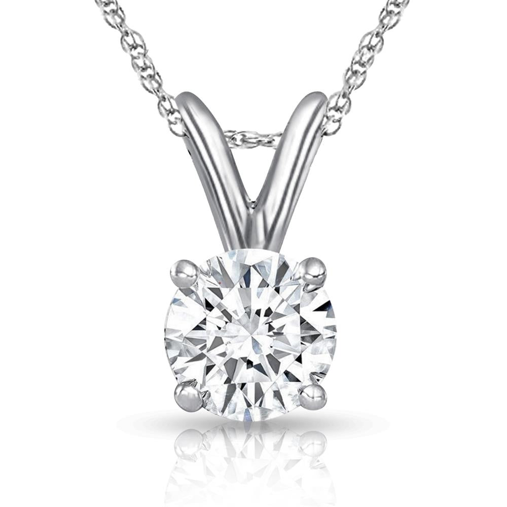 Prestige Boutique Diamonds Four-Prong Pendant w/Chain Size 3.00ct