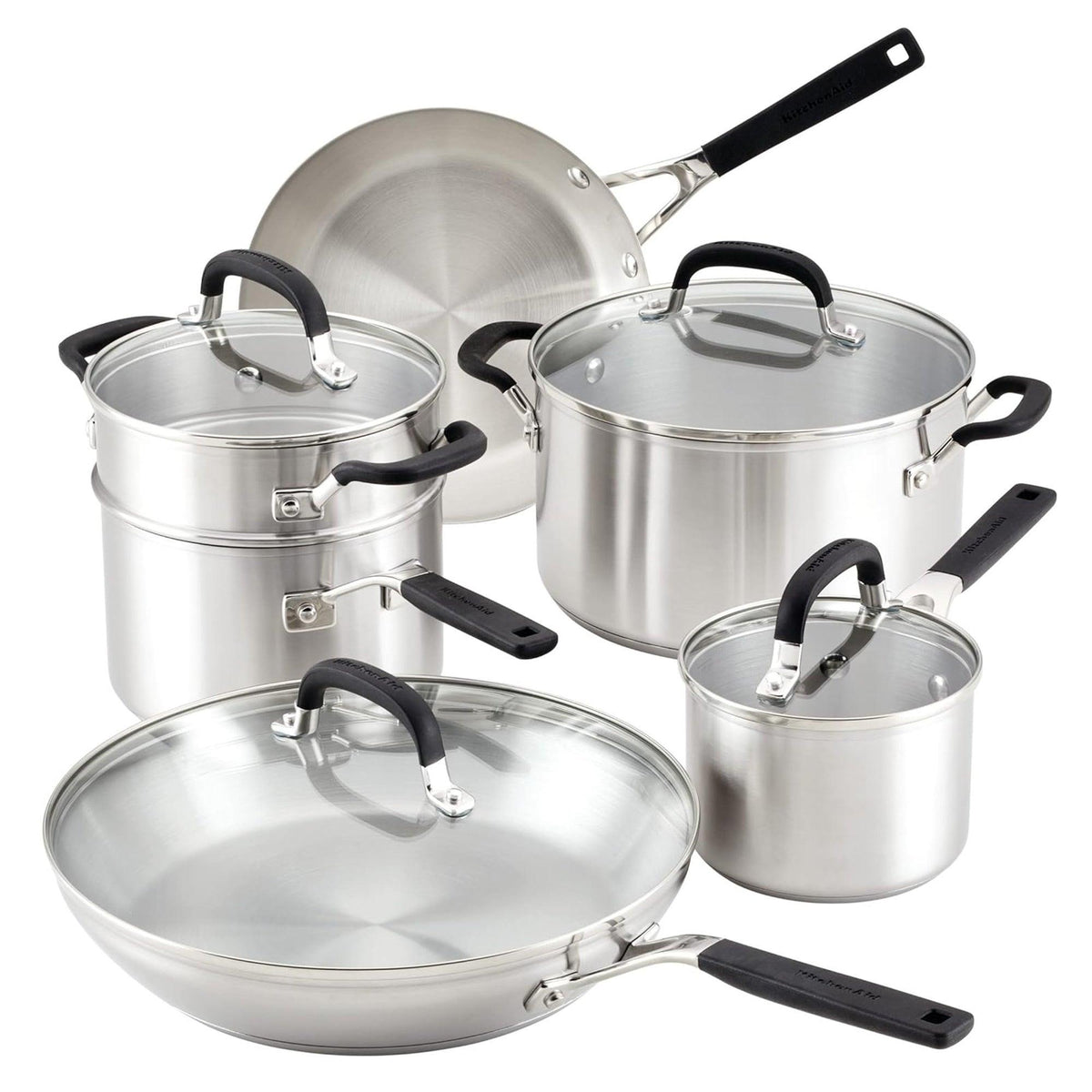 KitchenAid 10pc Stainless Steel Induction Cookware Set