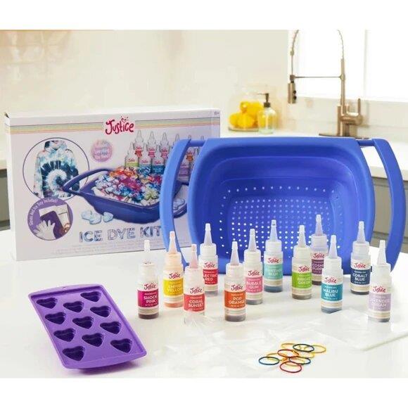Bella Home Justice Tie Dye Ice Dye Kit w/Collapsible Colander