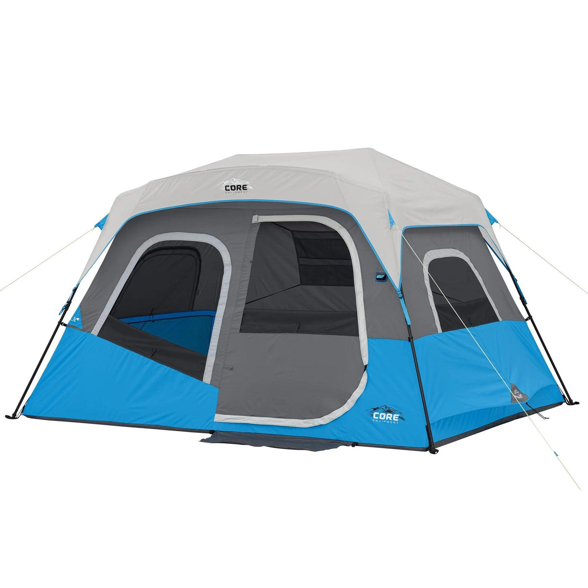 Core Equipment 6 Person Lighted Instant Cabin Tent - 11ft x 9ft