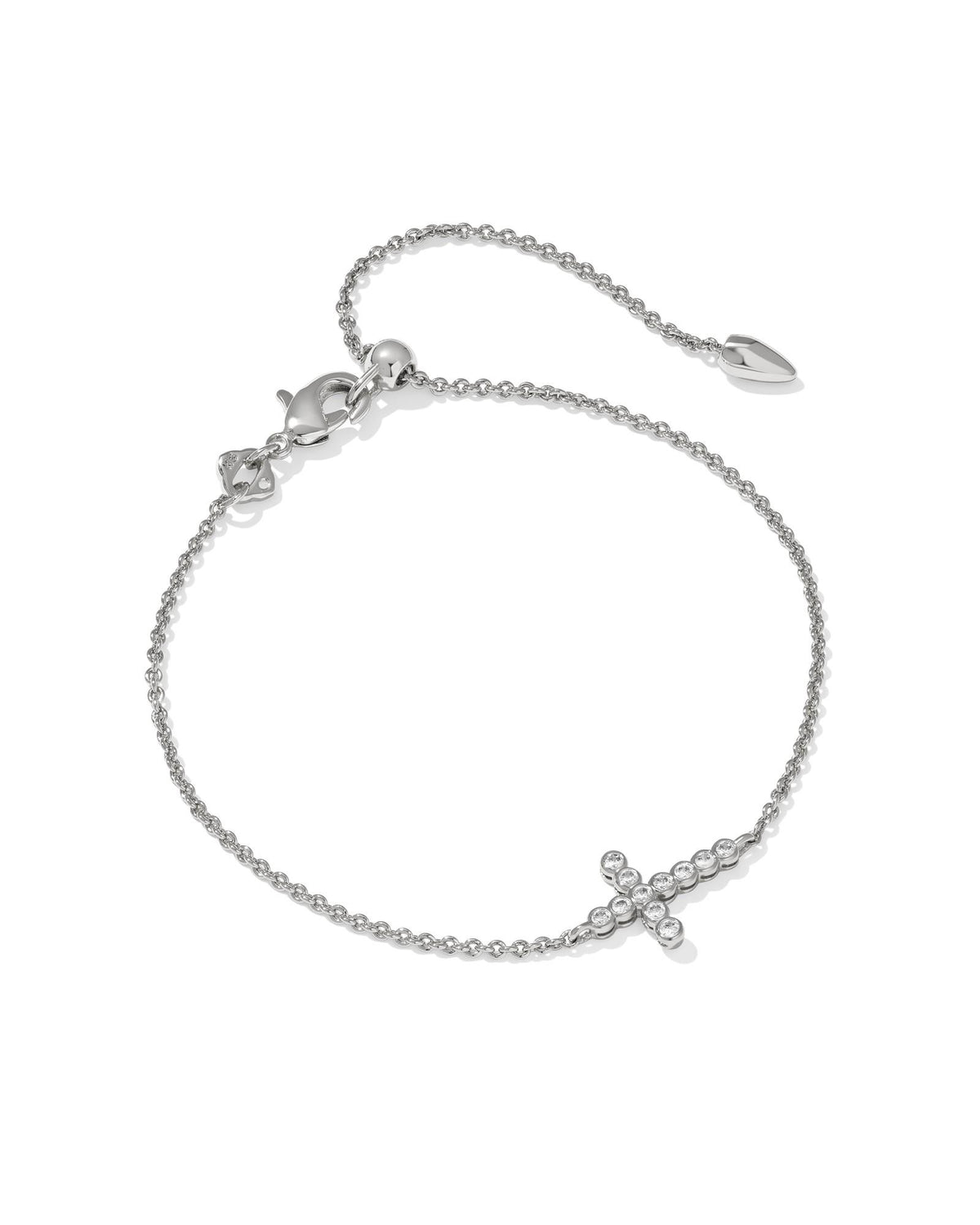 Kendra Scott Cross Crystal Delicate Chain Bracelet