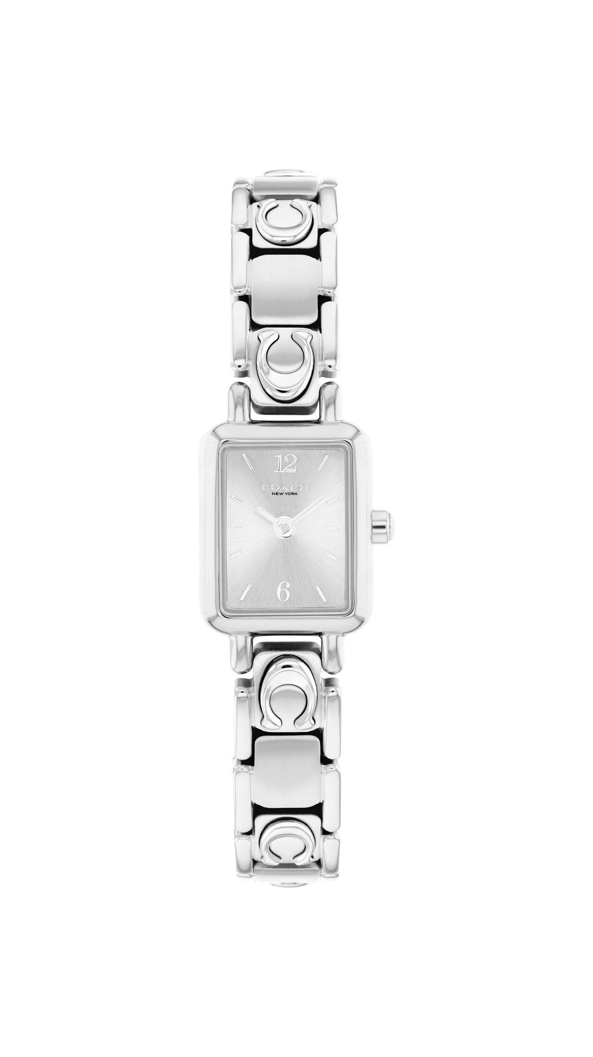 Coach Mara Ladies. Stainless Steel Case and Bracelet. Silver/white Dial