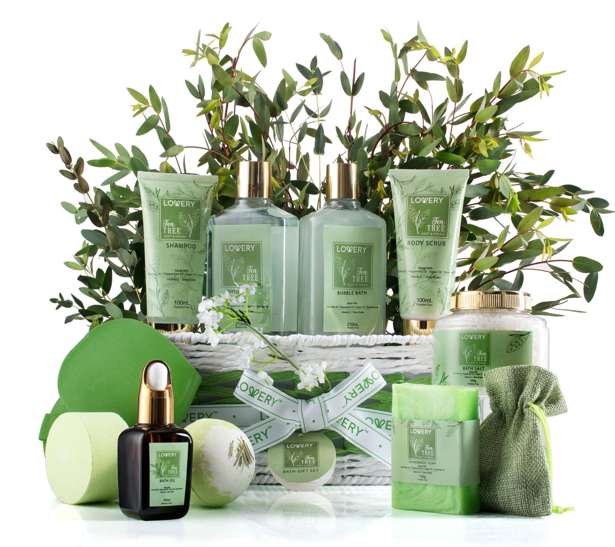 Lovery Tea Tree Spa Bath Set Size 15 Pieces