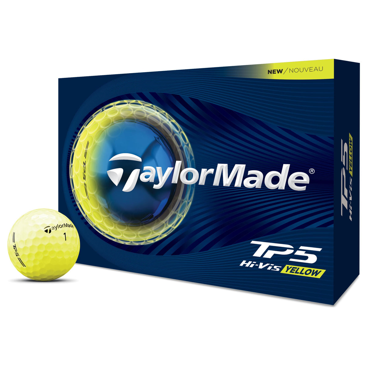 TaylorMade TP5 Yellow Golf Balls - 1 Dozen