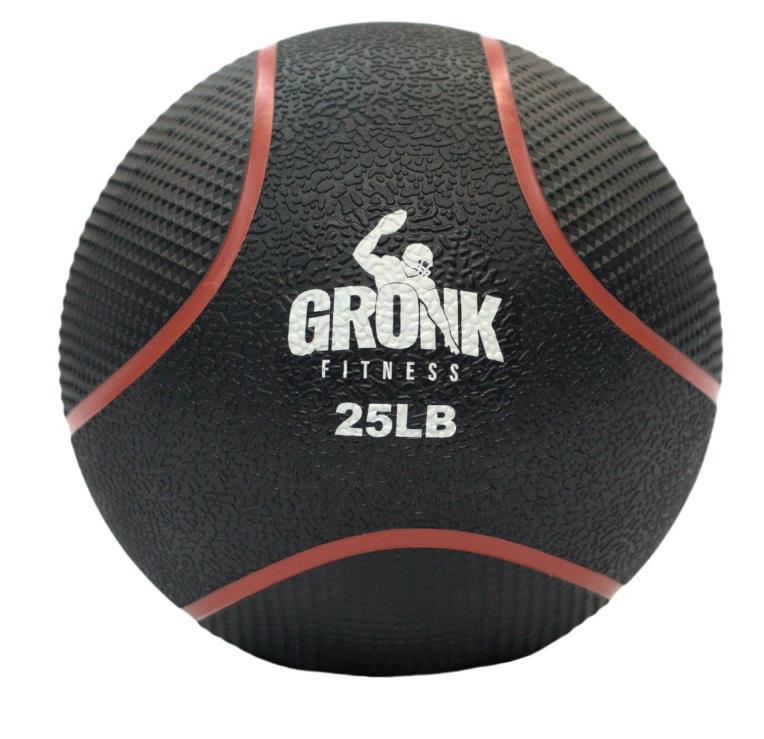 Gronk Fitness Medicine Ball 25lb Brown