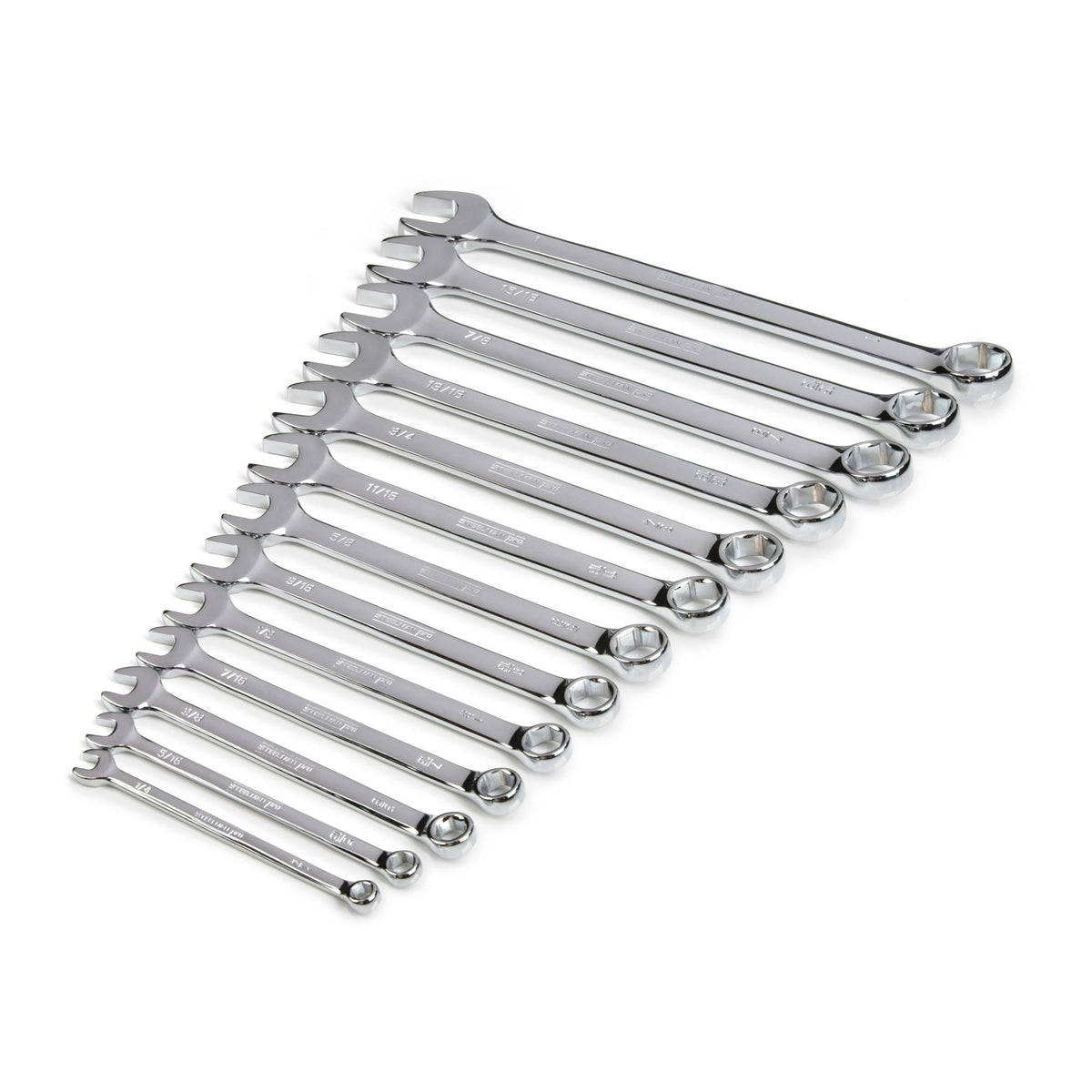 JS Products Steelman 13pc SAE 6-Point Combination Wrench Set