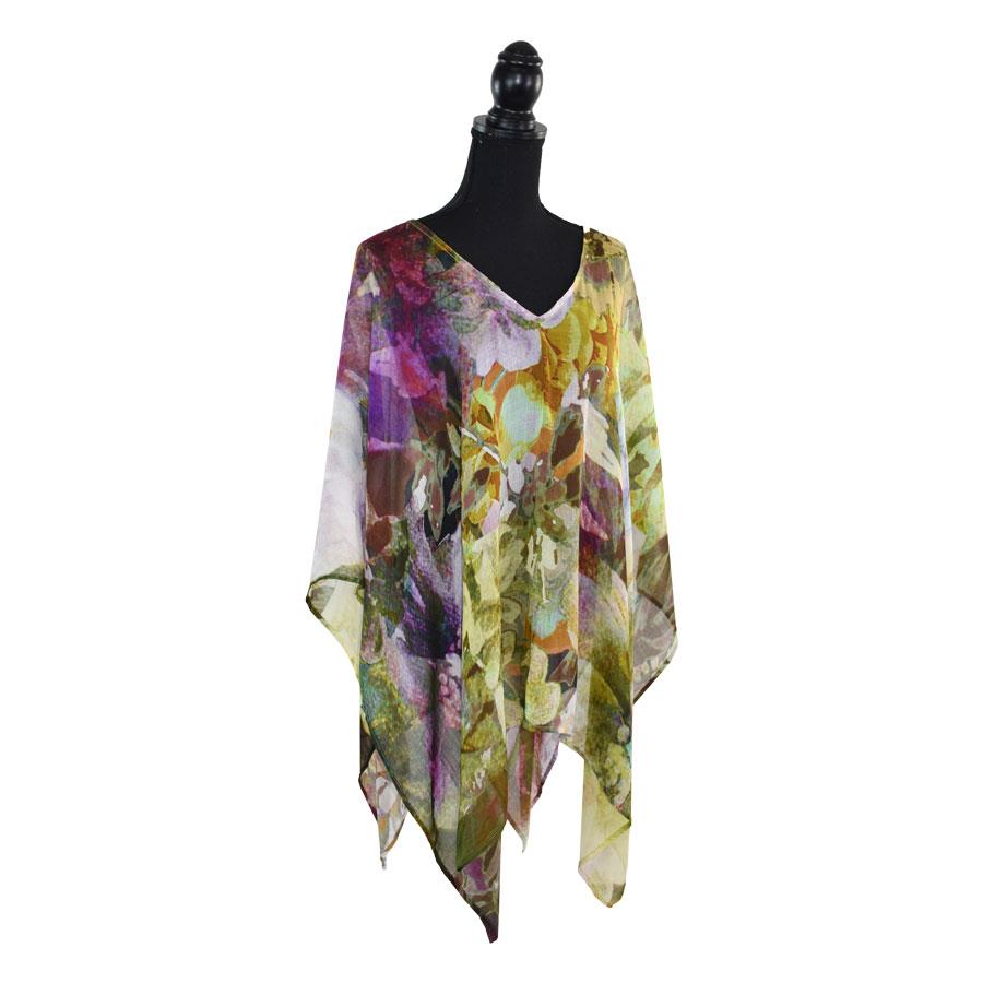 Dupatta Designs Hennesey Floral Poncho