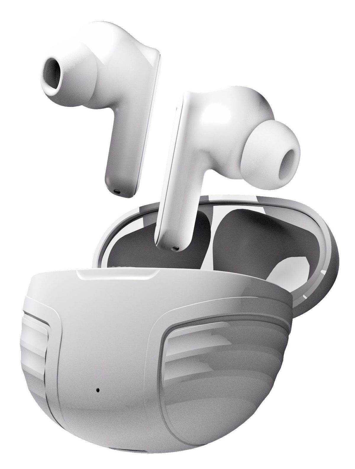 COBY Bluetooth Earbuds w/ Oval Ridged Case
