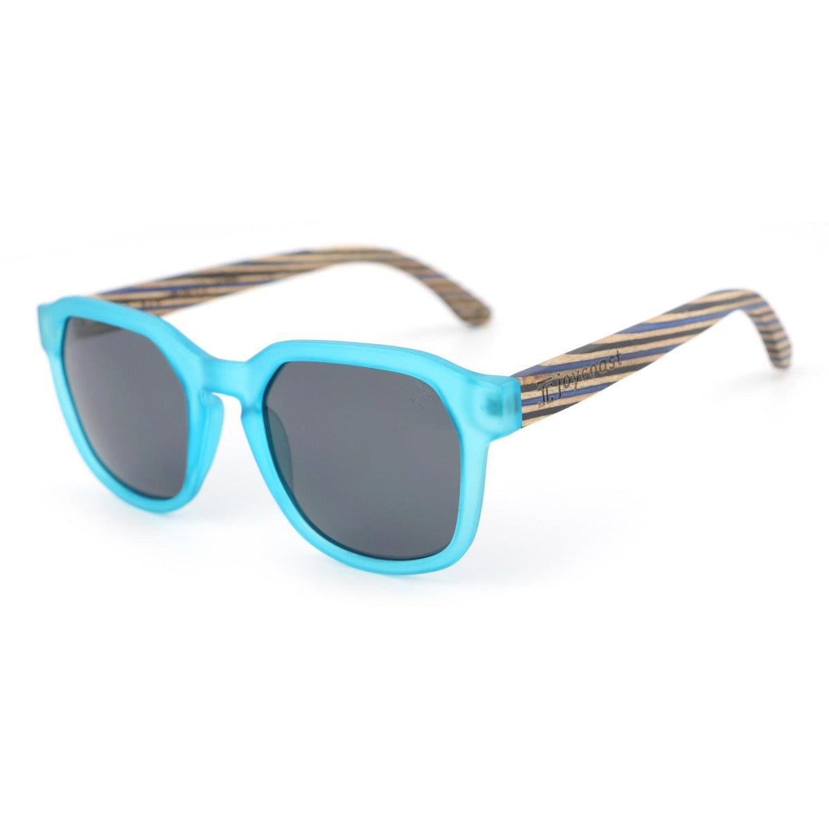 Joycoast Candystripe Colorful Bamboo Wooden Sunglasses