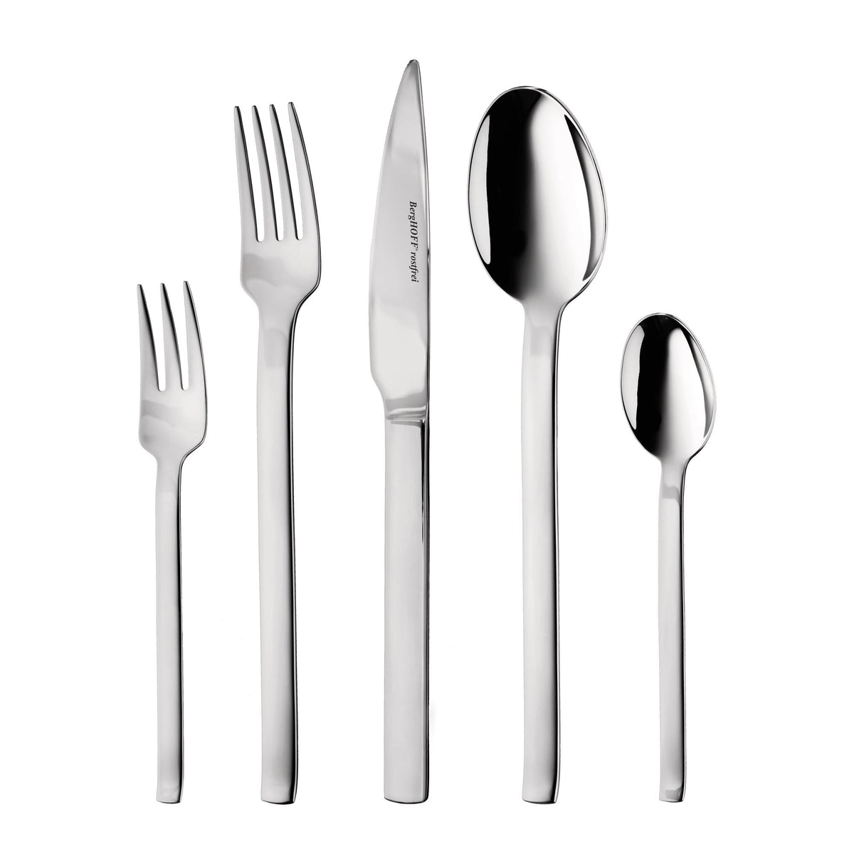 BergHOFF Essentials 60Pc 18/10 Stainless Steel Flatware Set, Essense
