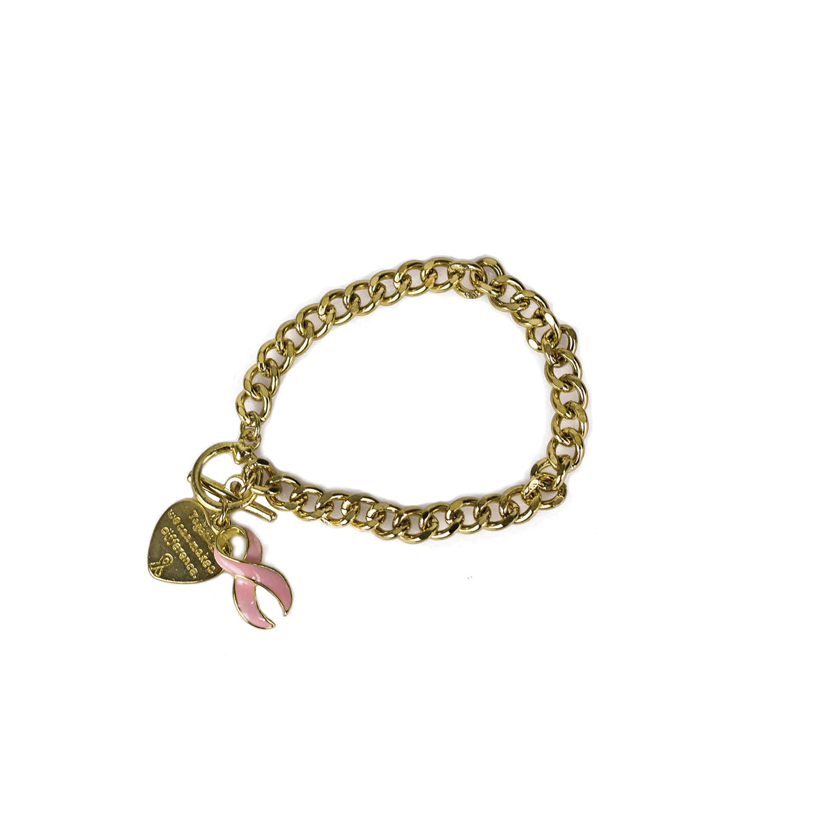 Completely Bella Together We Can Make a Difference Bracelet in Gold Tone