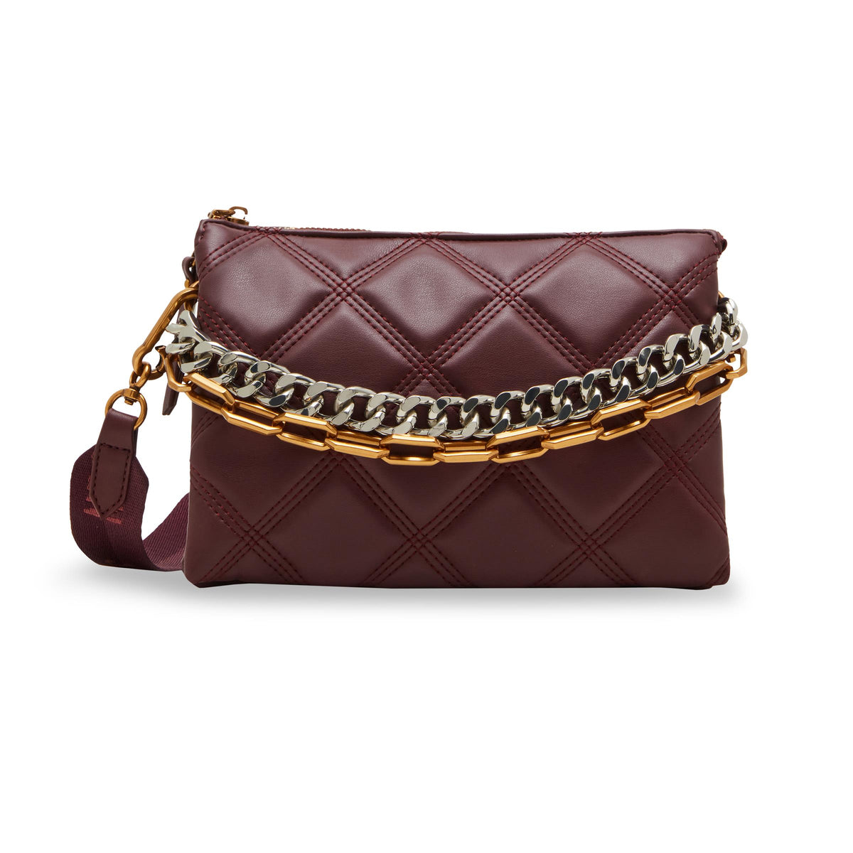 Steve Madden BSTACIE Quilted Crossbody - Wine
