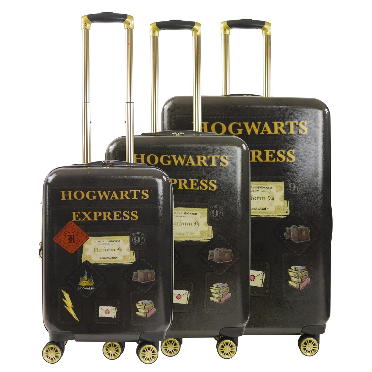 FUL Luggage Hogwarts Express 3 Piece Luggage Set Size 21", 25",