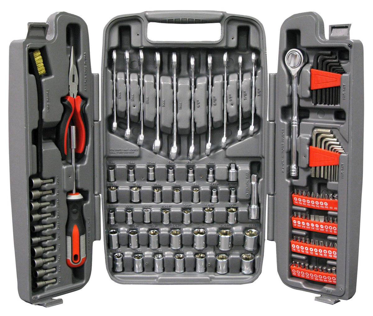 Allied 123-Piece Mechanic's Tool Set in Tri-Fold Case