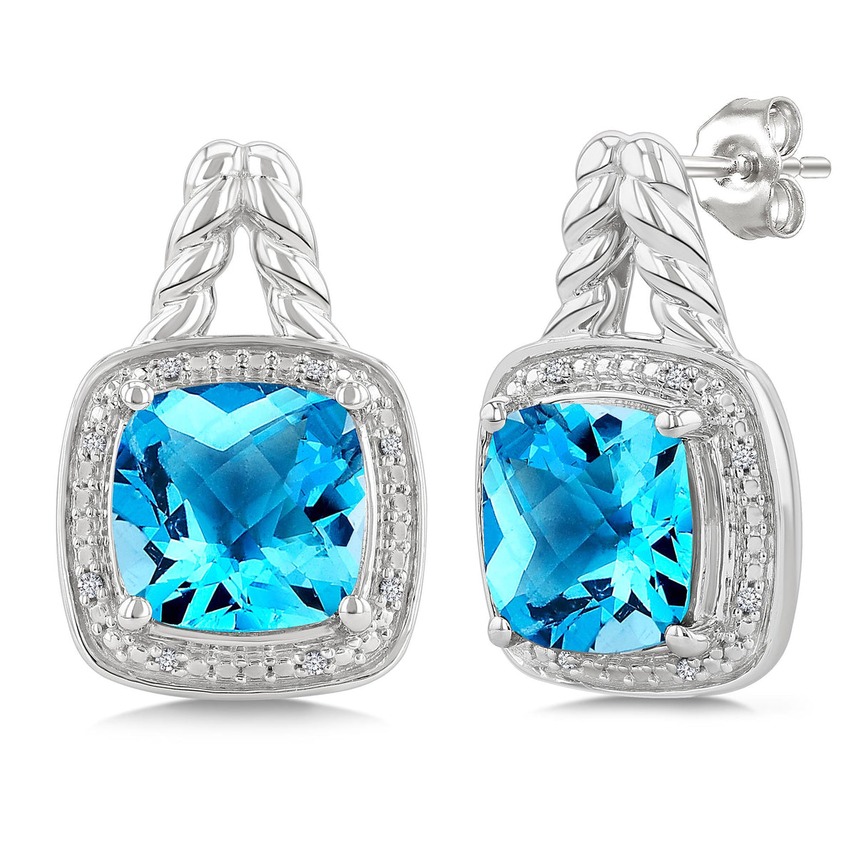 Jilco Inc Blue Topaz Earrings