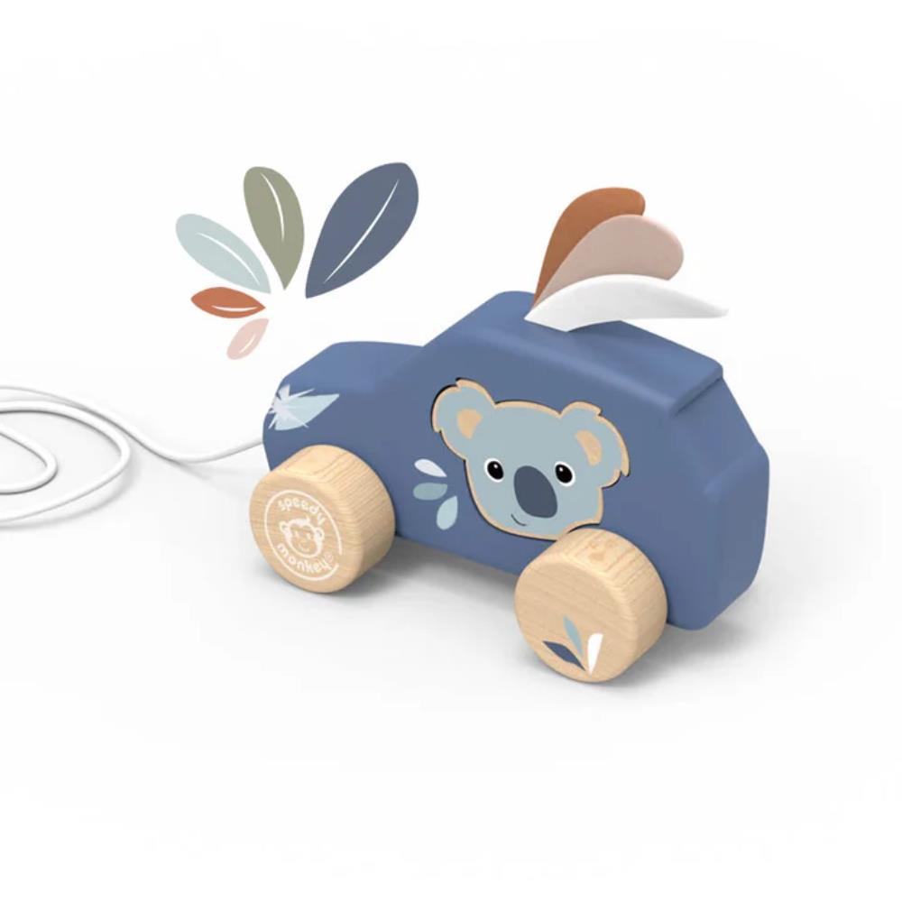Speedy Monkey Pull Along Car
