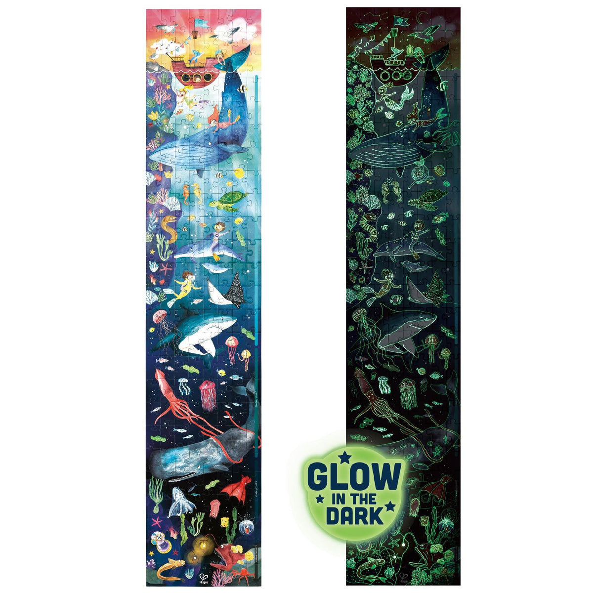 HapeToys Ocean Life Puzzle-Glow in the Dark