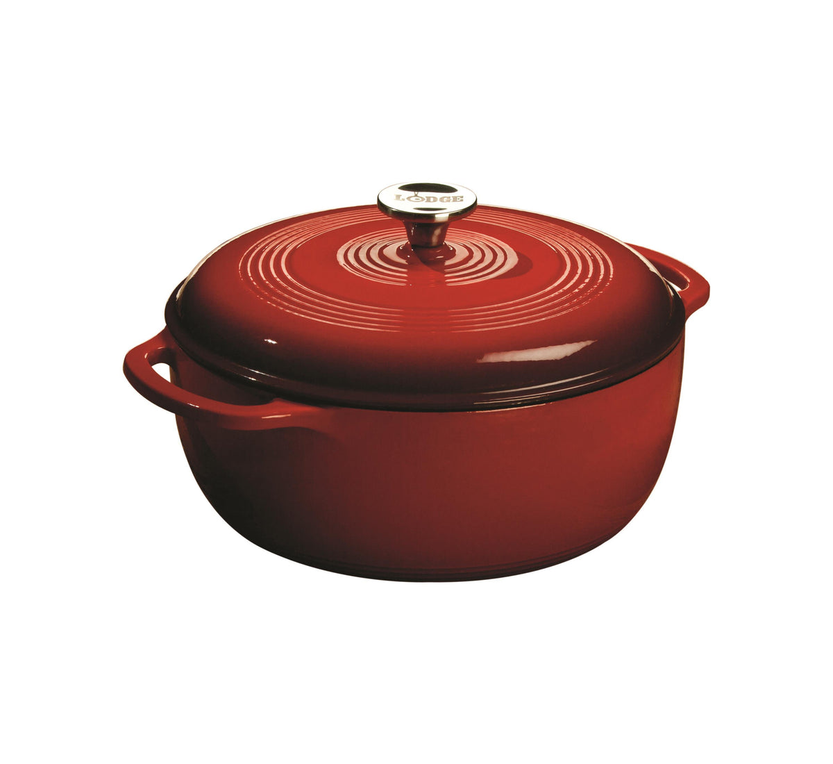 Lodge - Enamel Dutch Oven 6 Qt - Red