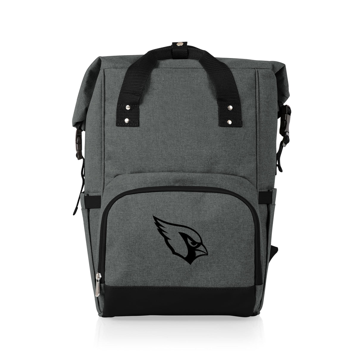 Picnic Time Las Vegas Raiders - On The Go Roll-Top Backpack Cooler, (Heathered Gray)