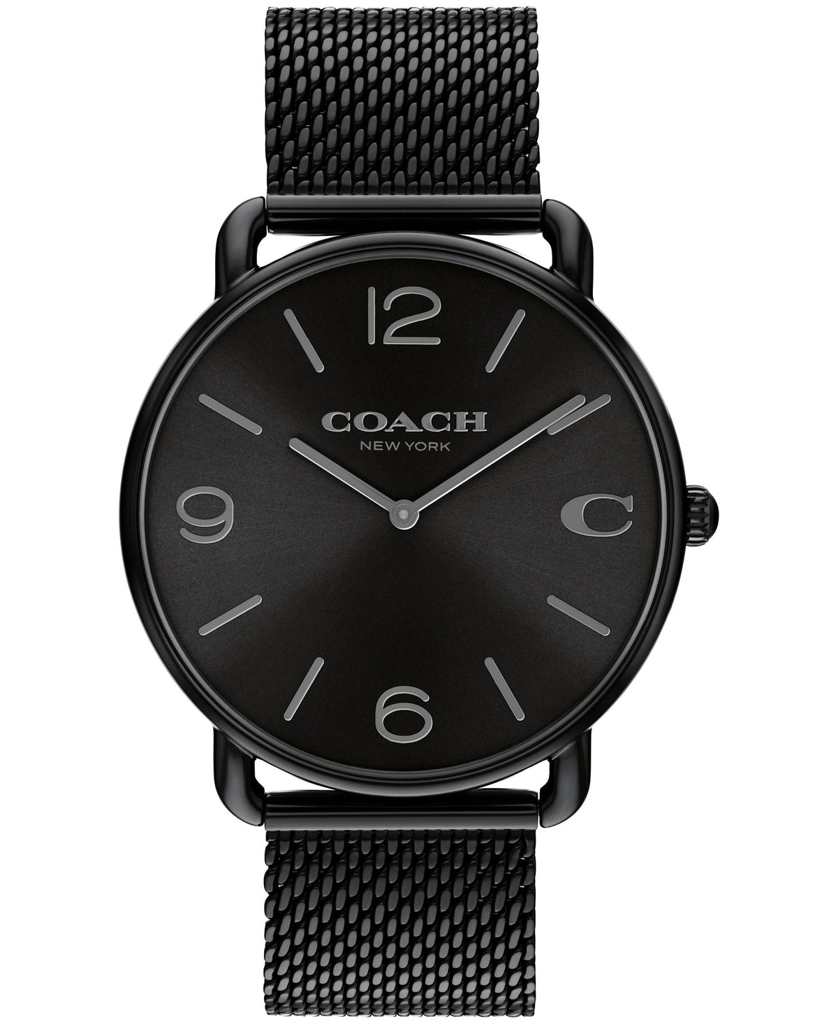 Coach Elliot Gents. Black IP Case. Black Dial. Black IP Mesh Bracelet.