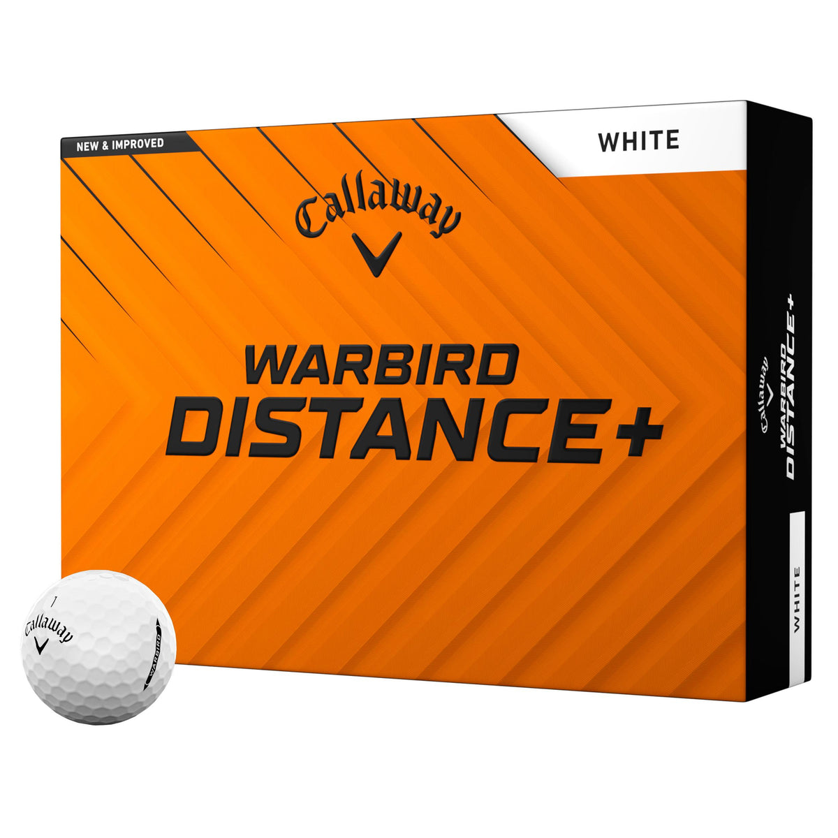 Callaway Warbird Distance+ White 2025 Golf Balls - 1 Dozen