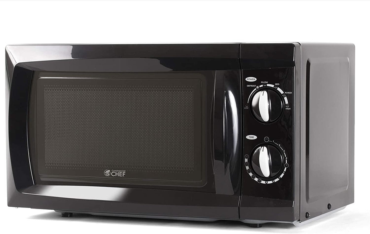 Commercial Chef 0.6 Cu. Ft. Counter Top Microwave - Black